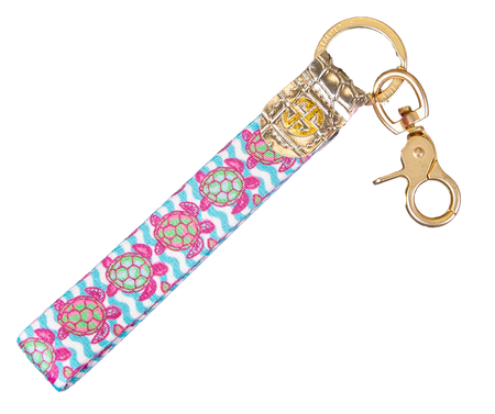 Key FOB- Turtles/Stripes