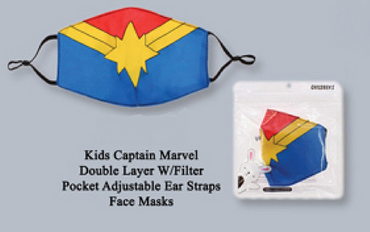 Kids Captain Marvel Face Mask