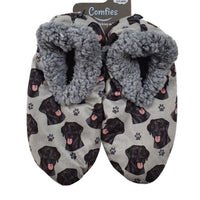 Labrador Black Slippers