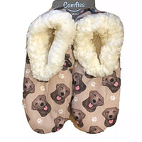 Labrador Chocolate Slippers