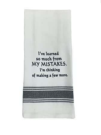 Learned by Mistakes Tea Towel