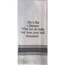 Life/Jalapeno Tea Towel