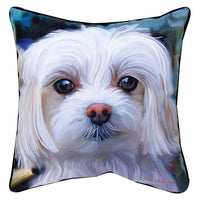 Little Lord Malty Maltese 18" Pillow