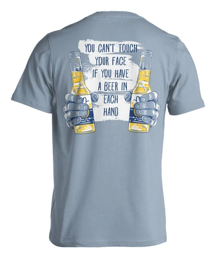 Beer in Each Hand Short Sleeved Shirt Large
