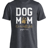 Dog Mom HeatherGrey Small