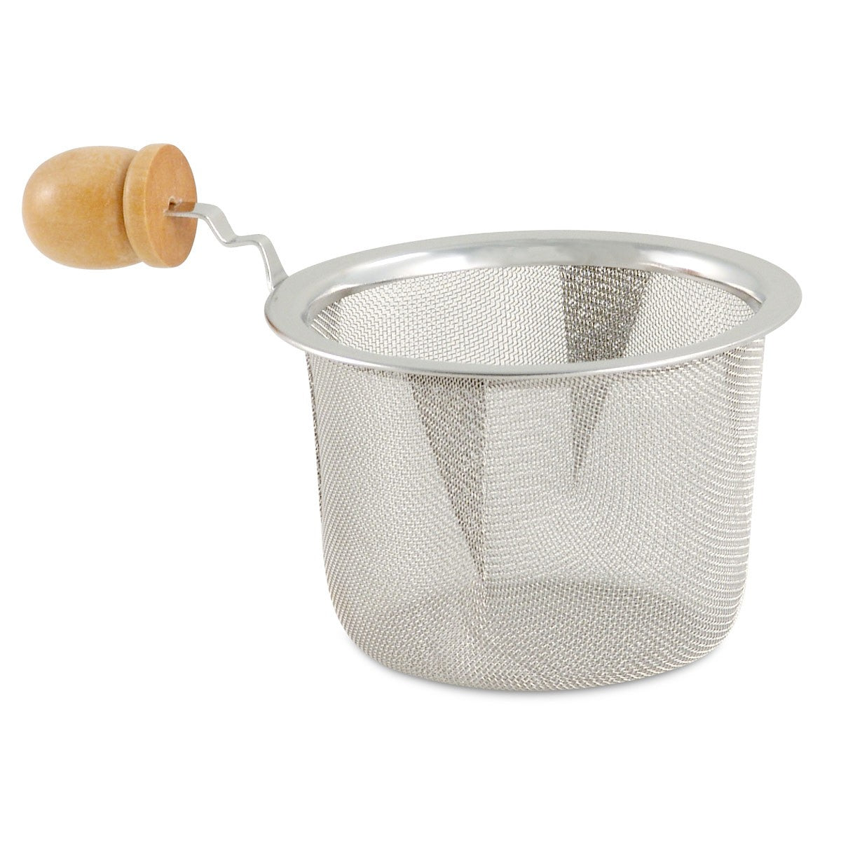 2.5” Teapot Strainer Wood Handle