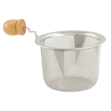 2.5” Teapot Strainer Wood Handle