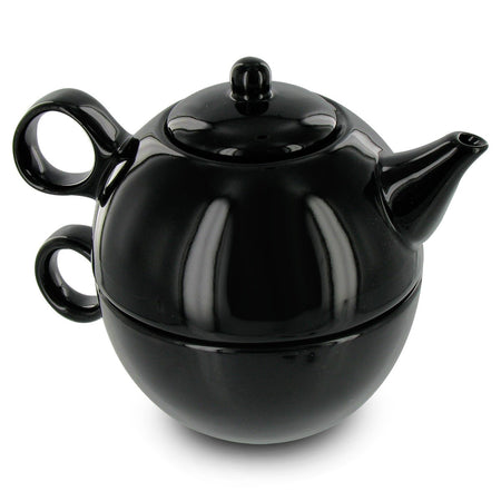 1 Cup Teapot And Cup- Black