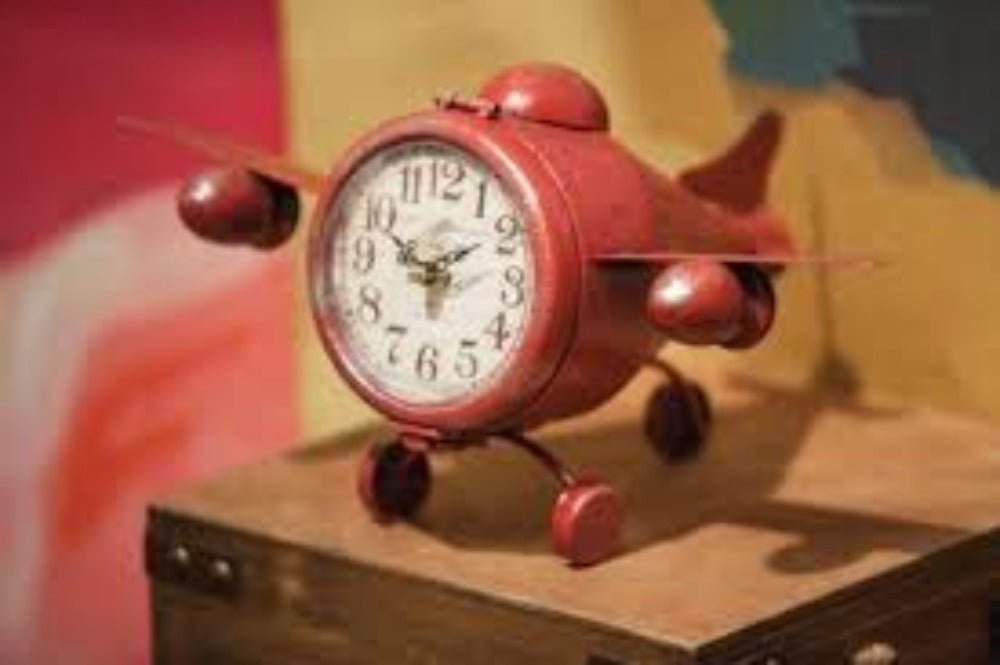 Airplane Flight Table Clock