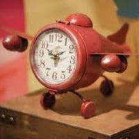 Airplane Flight Table Clock