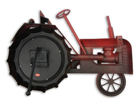 Tractor Table Clock - Red