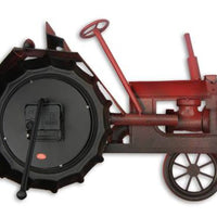 Tractor Table Clock - Red