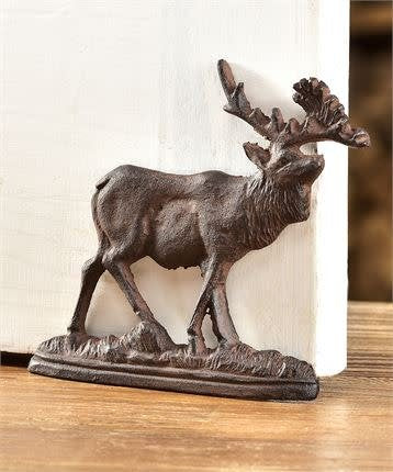 Cast Iron Elk Door Stopper