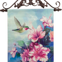 Hummingbird Canvas Art Blue Tail