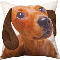 3D Dauchsund Pillow 18"