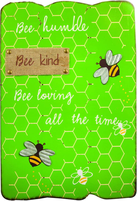 Bee Humble Wood Sign