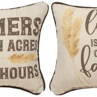 Farm Life Acres/Hours Pillowv