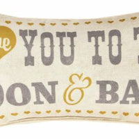 Love To Moon and Back Pillow