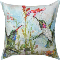 Two Hummingbirds Pillow