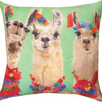 Three Amigos Llamas Pillow