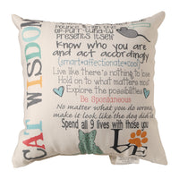 Cat Wisdom 18" Pillow