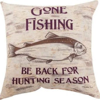 Fishing Gone Fishing Pillow