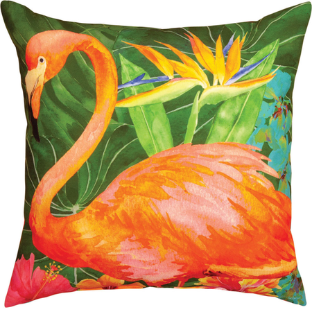 Flora Flamingo Jungle Pillow