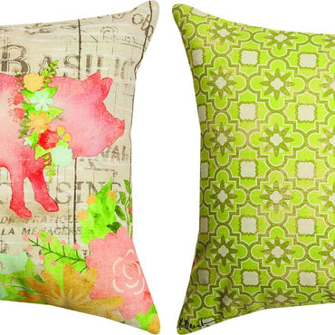 Farm Floral Pig Pillow