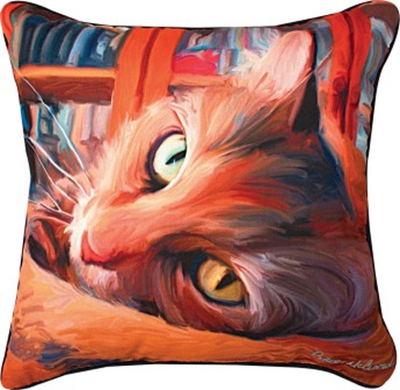 Kitty Yellow Cat Pillow