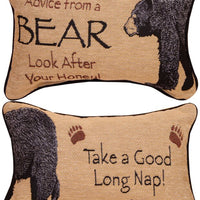 Advice From A Bear Pillow 9X4