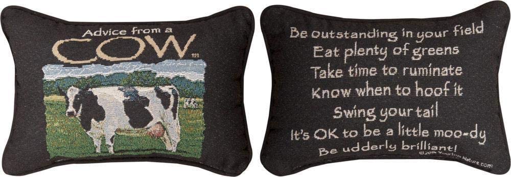 Advice From A Cow Pillow