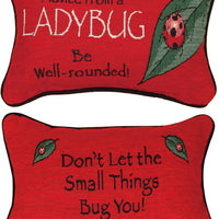 Advice from a Ladybug Pillow