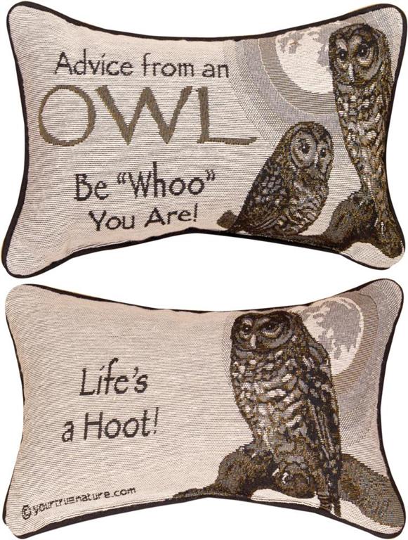 Advice From An Owl Pillow