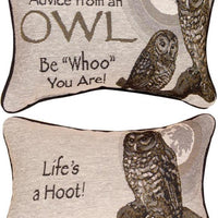 Advice From An Owl Pillow