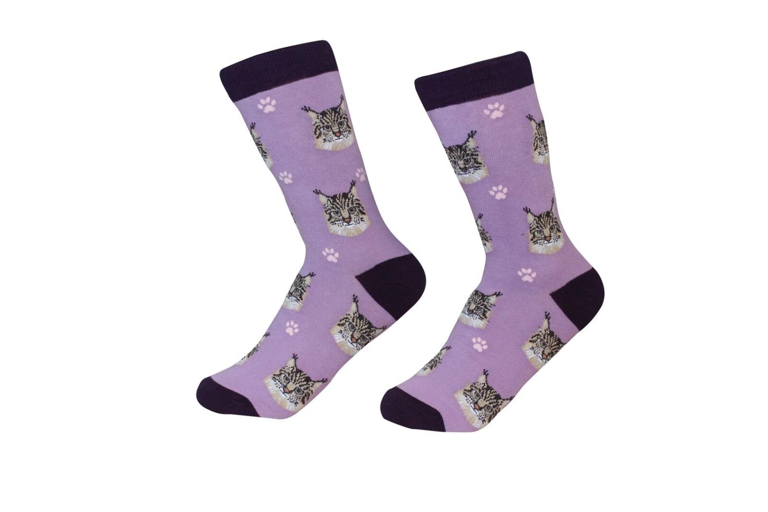 Maine Coon Cat Socks