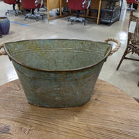 Metal Bucket Planter Large