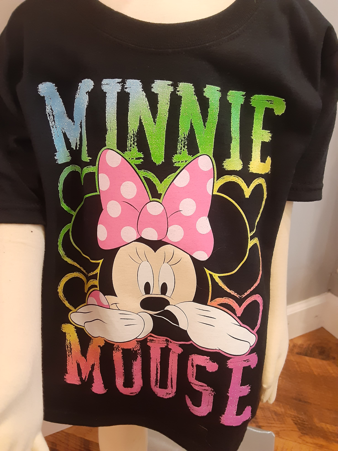 Minnie Mouse Black T Shirt