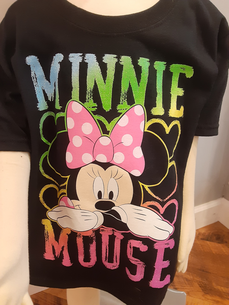 Minnie Mouse Black T Shirt