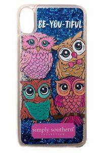 Owl Blue Sparkle Phone Case