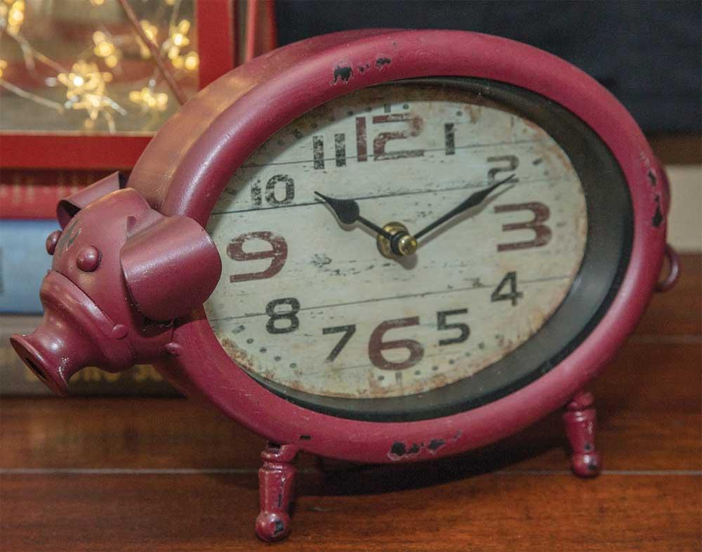 Pig Table Clock