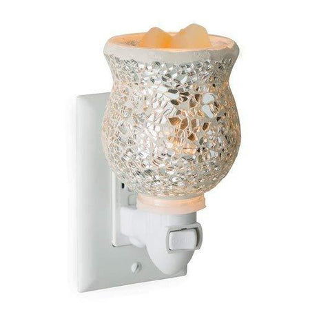Pluggable Fragrance Warmer Glass Mosaic Reflection