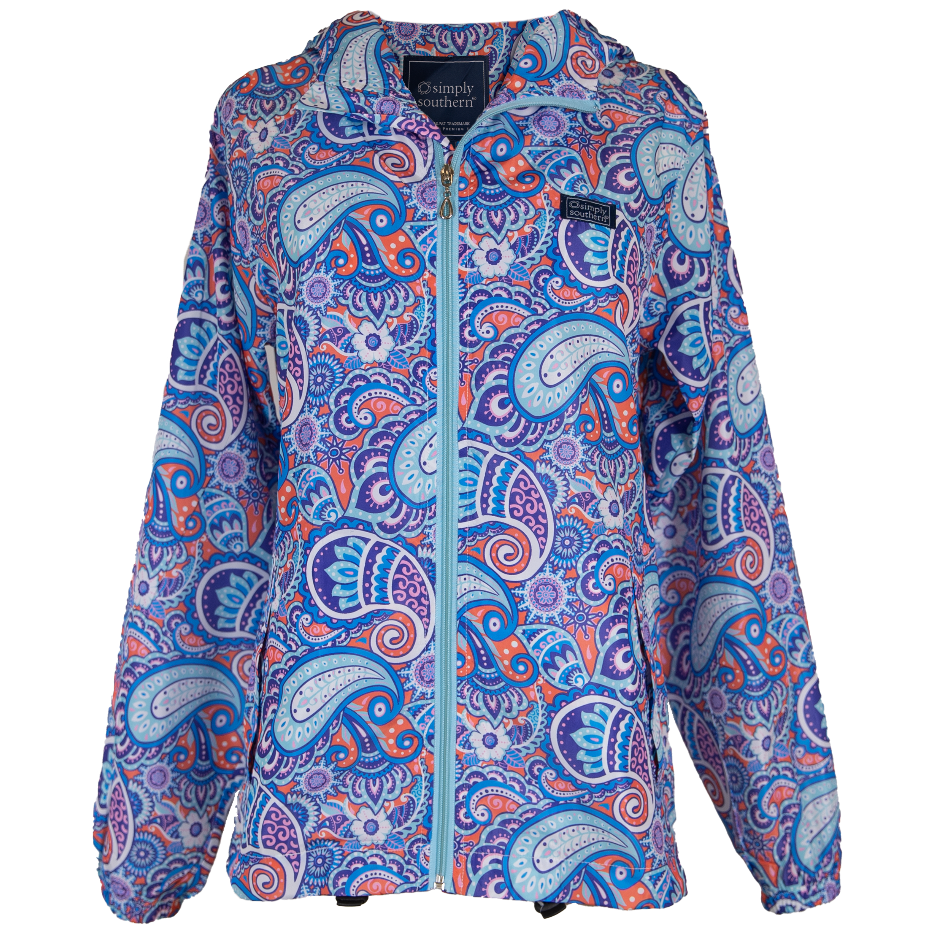 Rain Zip Jacket Paisley Large