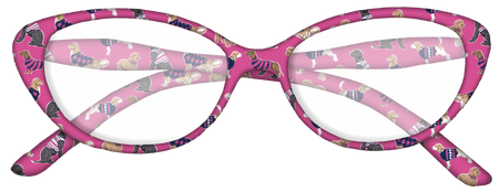 Reading Glasses Pink Dogs