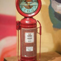 Retro Gas Pump Table Clock