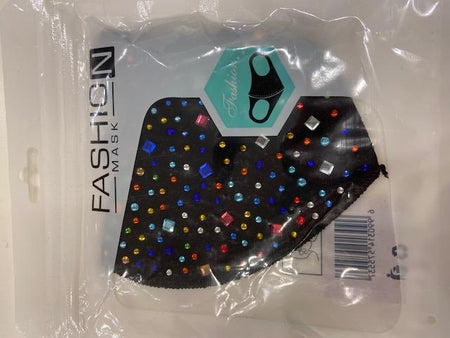 Rhinestone Fashion Mask- Multicolor