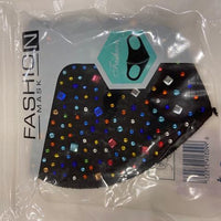 Rhinestone Fashion Mask- Multicolor