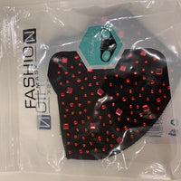 Rhinestone Fashion Mask- Red
