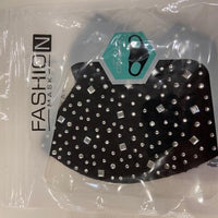 Rhinestone Fashion Mask- Tan