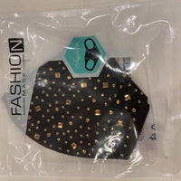 Rhinestone Fashion Mask- Tan