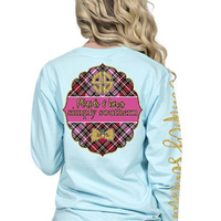 Simply Southern Plaids and Bows Shirt Large